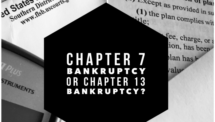 chapter 7 or chapter 13