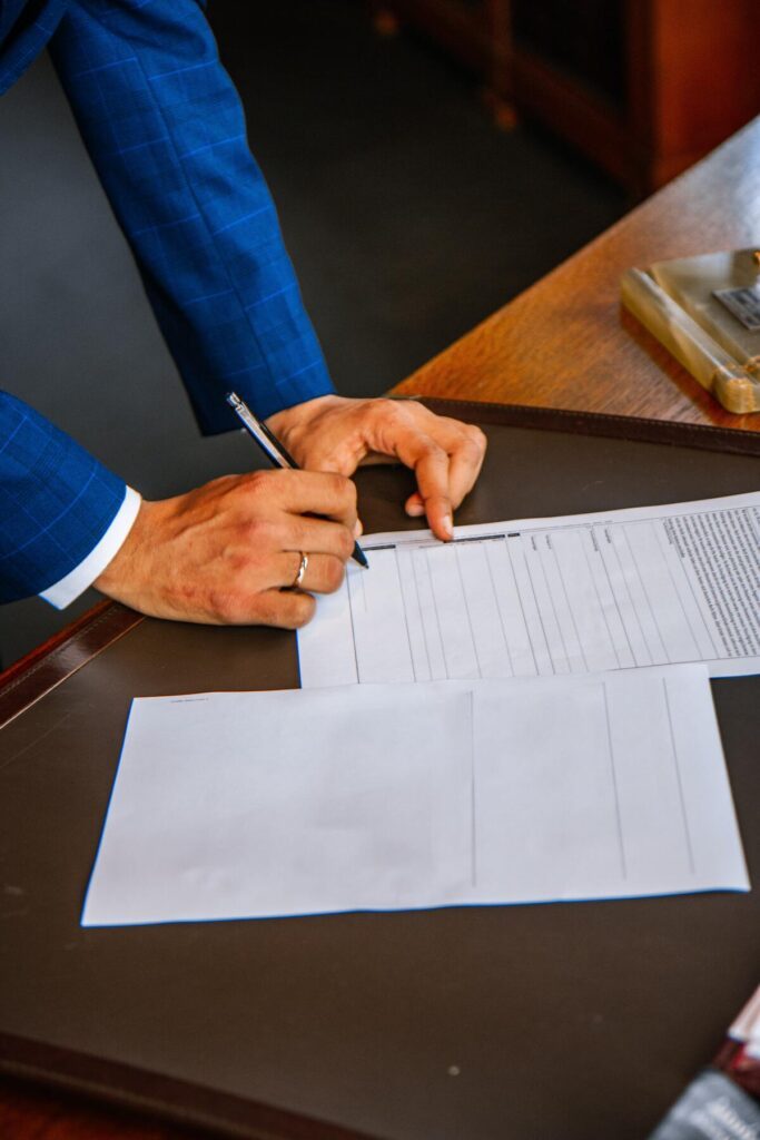 signing documents