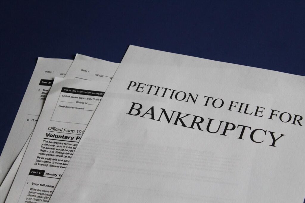 filing for bankruptcy